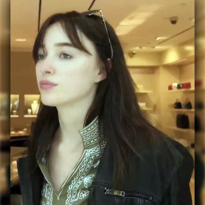 Inheritance 2025 Phoebe Dynevor Maya Black Leather Jacket