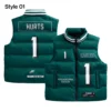 Jalen Hurts Eagles Green Puffer Vest