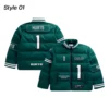Jalen Hurts Philadelphia Eagles Off Season Green Puffer Jacket