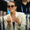 Jelena Djokovic 2025 Australian Open Pinstripe Coat