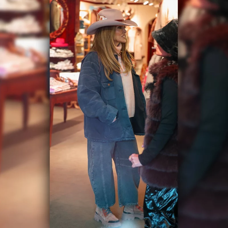 Jennifer Lopez Aspen Blue Denim Jacket