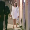 Jimmy Kimmel Live Selena Gomez White Blazer