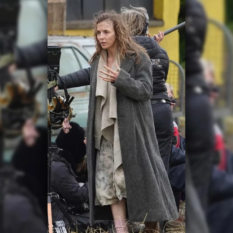 Jodie Comer 28 Years Later Grey Trench Coat