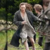 Jodie Comer Grey Wool Coat