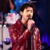 Joe Jonas Times Square Performance Leather Jacket