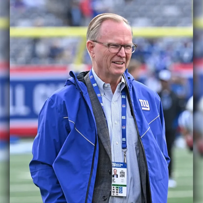 John Mara New York Giants Blue Hooded Jacket