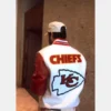 Kansas City Chiefs White and Red Varsity Jacket