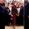 Kate Middleton The Royal Marsden Hospital Visit Plaid Coat