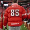 Kyle Juszczyk 49ers Red Puffer Jackeet