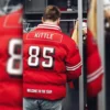 Kyle Juszczyk 49ers Red Puffer Jacket
