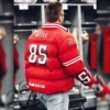 Kyle Juszczyk 49ers Red Puffer Jackets