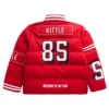 Kyle Juszczyk Red Puffer Jacket