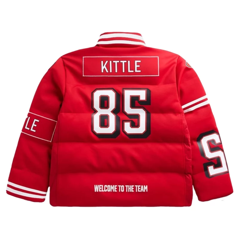 Kyle Juszczyk Red Puffer Jacket