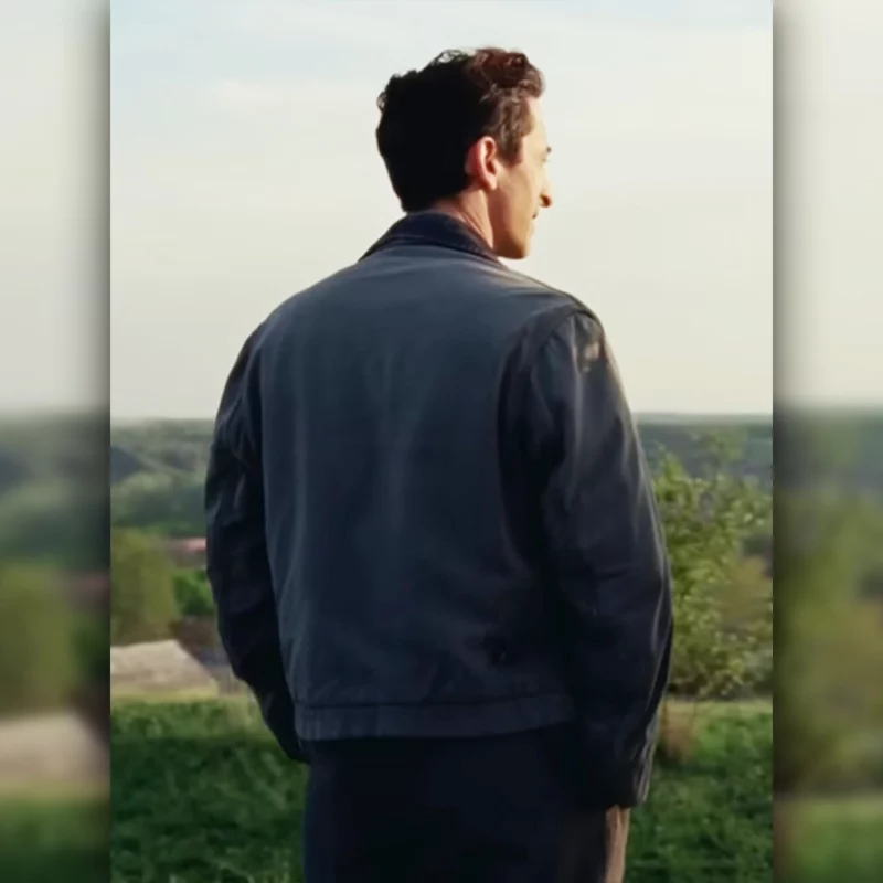 LÃ¡szlÃ³ TÃ³th The Brutalist 2024 Adrien Brody Blue Jacket