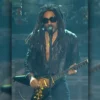 Lenny Kravitz Rockin Eve Black Leather Jacket