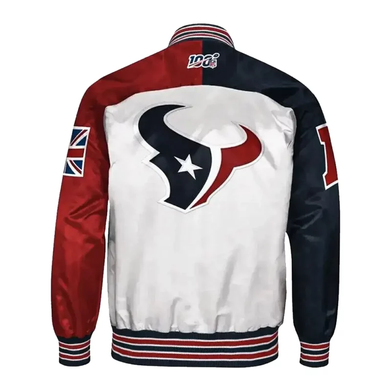 London Houston Texans Limited Edition White Satin Jacket