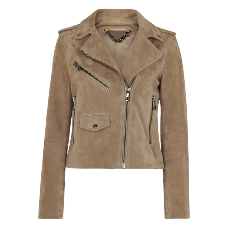 Love of the Irish 2025 Fiona Shenae Grimes Suede Jacket