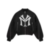Mowalola My City Black Bomber Jacket