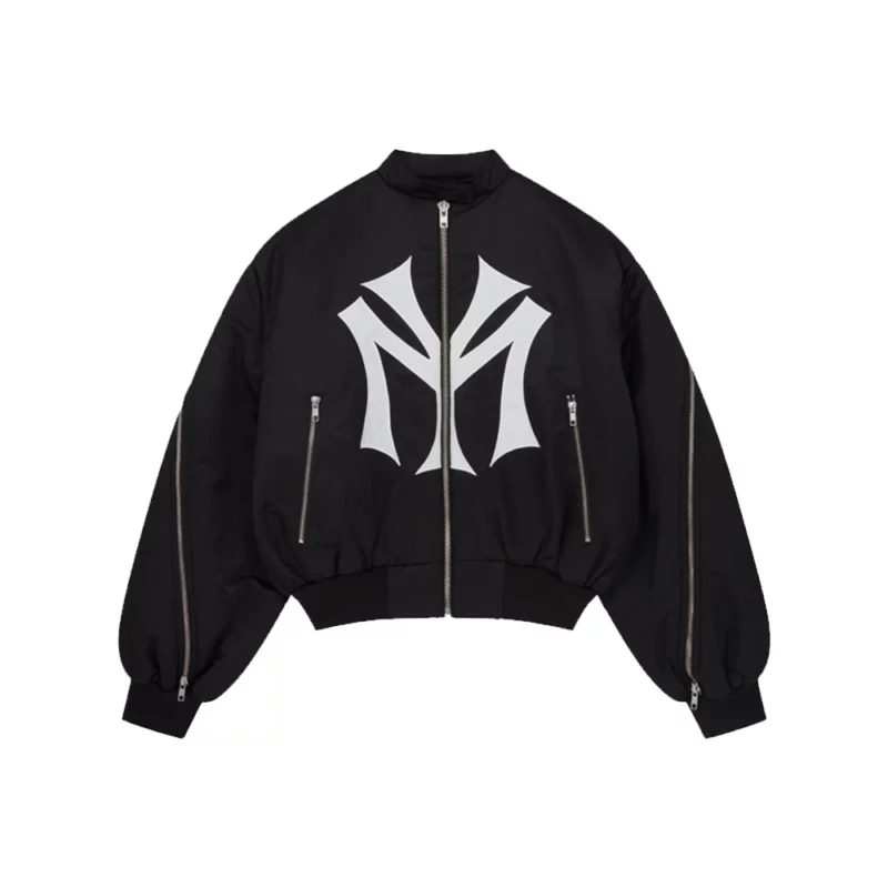 Mowalola My City Black Bomber Jacket