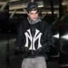 Mowalola Runway My City Black Bomber Jacket