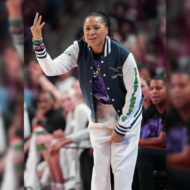 NCAA Womens Basketball Game Dawn Staley Philadelphia Eagles Varsity jacket