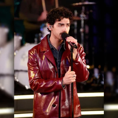 New Year Eve Joe Jonas Leather Jacket