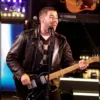 New Year Eve Nick Jonas Times Square Performance Black Leather Jacket