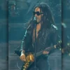 New year Lenny Kravitz Rockin Eve Leather Jacket