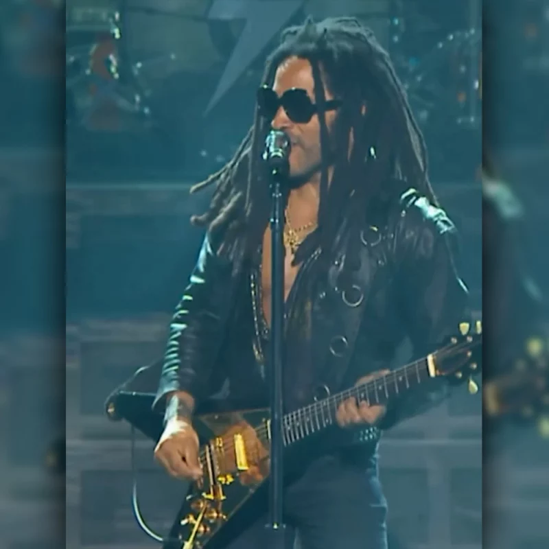 New year Lenny Kravitz Rockin Eve Leather Jacket