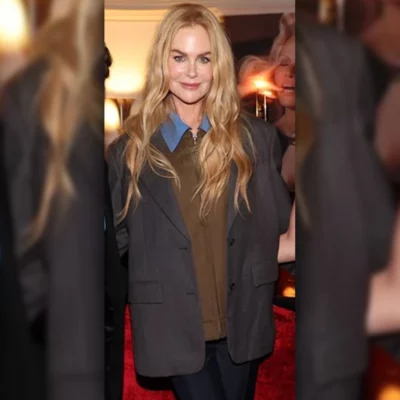 Nicole Kidman pre-Golden Globes party Blazer