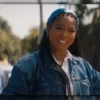One of Them Days Keke Palmer Blue Denim Jacket