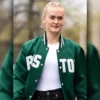 PWHL Original Six Boston Green Satin Jacket