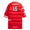 Patrick Mahomes KC Kansas City Chiefs Off Season Player Red Puffer Coat