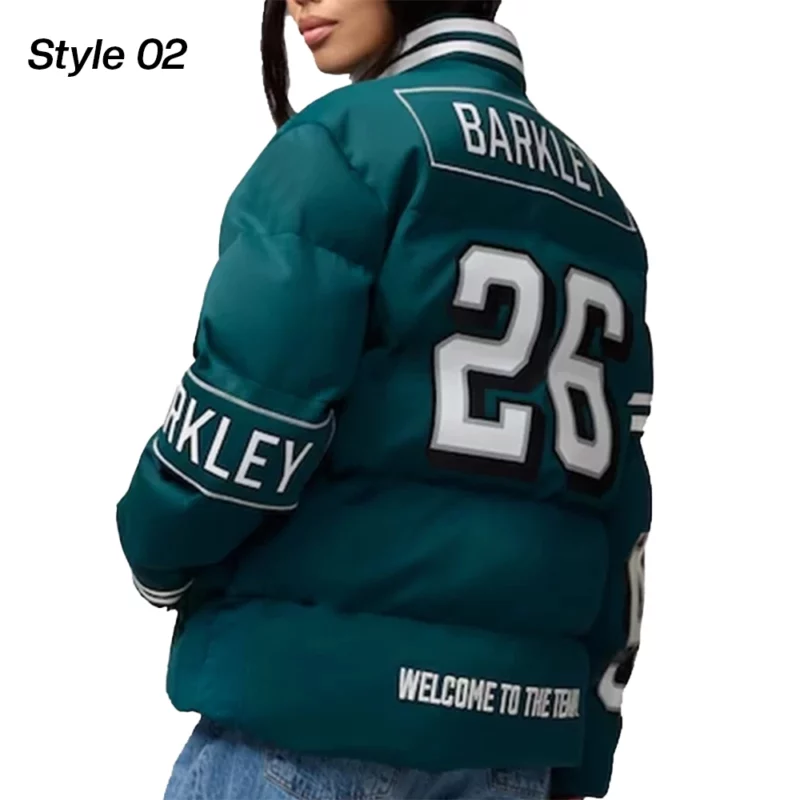 Philadelphia Eagles Off Season Green Puffer Jacket