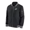 Philadelphia Eagles Sideline Coach Black Bomber Jacket
