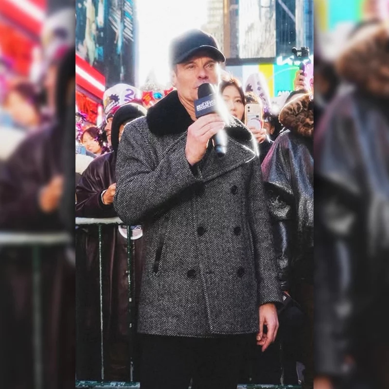 Ryan Seacrest New Years Rockin Eve Wool Coat