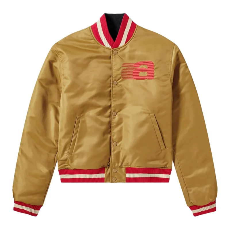 Sam Thompson Gold Satin Bomber Jacket