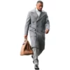 Saquon Barkley Gray Wool Coat