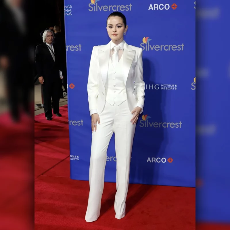 Selena Gomez 2025 Palm International Film Festival Suit