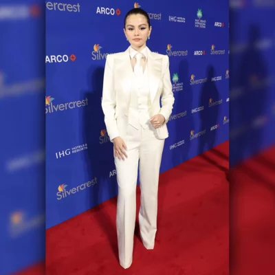 Selena Gomez Palm Film Festival Suit