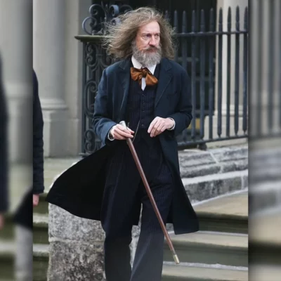 Sherlock & Daughter 2025 David Thewlis Coat