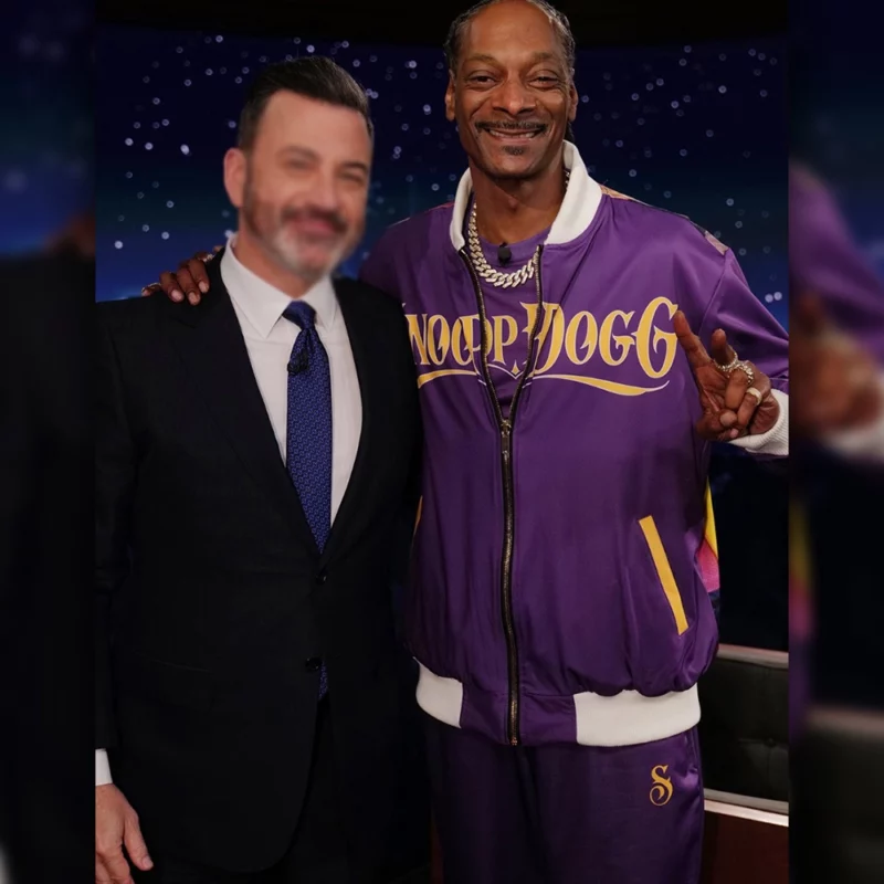 Snoop Dogg Jimmy Kimmel Live Purple Tracksuit