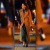 Sutton Foster LA Dinner Date Coat