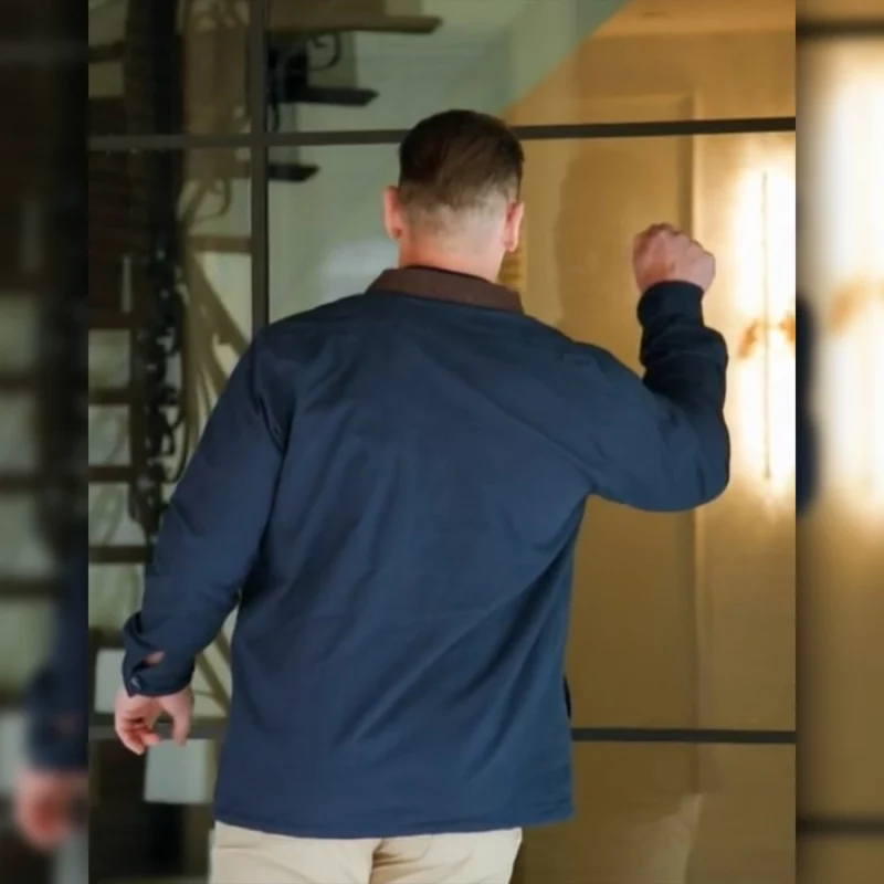 Talk Show What Drives You with John Cena Blue Cotton Jacket