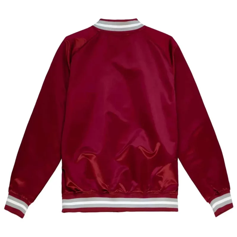 Texas Southern University Cardinal Lightweight Full-Snap Satin Jacket