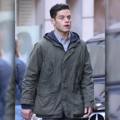 The Amateur Rami Malek Green Jacket