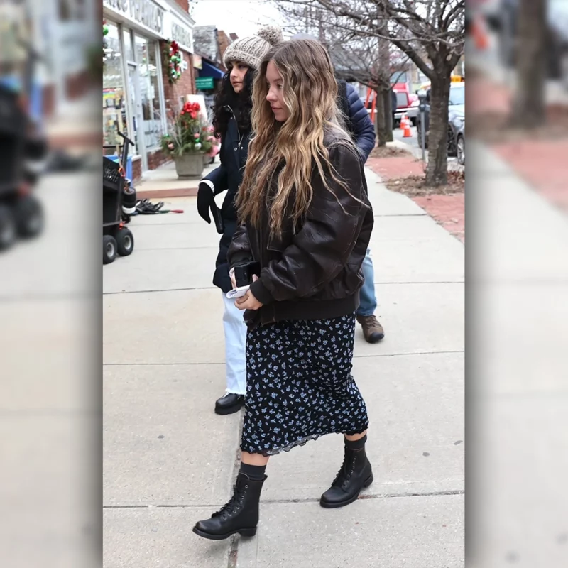 The Housemaid Sydney Sweeney Black Leaather Jacket