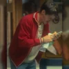 The Love Scam Antonio Folletto Red Jacket