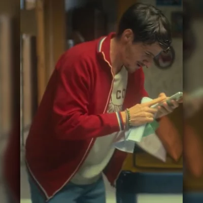 The Love Scam Antonio Folletto Red Jacket