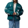The Today Show 2025 Savannah Guthrie Philadelphia Eagles Green Puffer Jacket